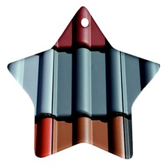 Shingle Roof Shingles Roofing Tile Star Ornament (two Sides) by BangZart