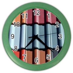 Shingle Roof Shingles Roofing Tile Color Wall Clocks by BangZart