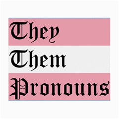 They/them Pronouns Small Glasses Cloth by TransPrints