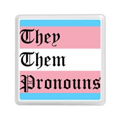 They/them Pronouns Memory Card Reader (square) 