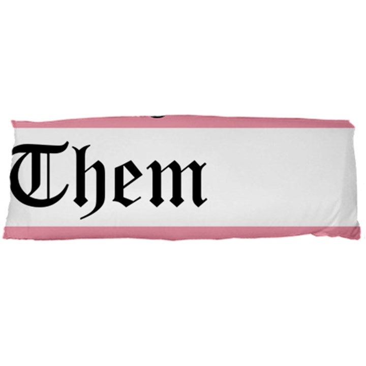 They/Them Pronouns Body Pillow Case Dakimakura (Two Sides)