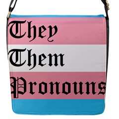 They/them Pronouns Flap Messenger Bag (s)