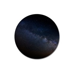 Cosmos Dark Hd Wallpaper Milky Way Magnet 3  (round) by BangZart