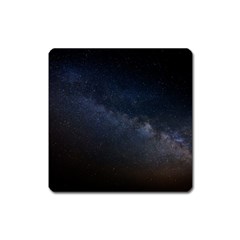 Cosmos Dark Hd Wallpaper Milky Way Square Magnet by BangZart