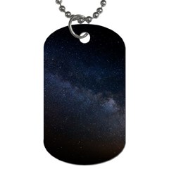 Cosmos Dark Hd Wallpaper Milky Way Dog Tag (two Sides)