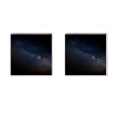 Cosmos Dark Hd Wallpaper Milky Way Cufflinks (square) by BangZart