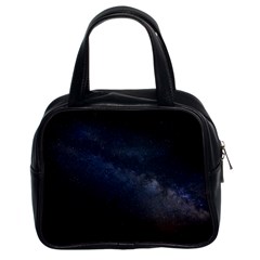 Cosmos Dark Hd Wallpaper Milky Way Classic Handbags (2 Sides) by BangZart