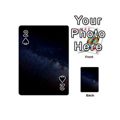 Cosmos Dark Hd Wallpaper Milky Way Playing Cards 54 (mini)  by BangZart