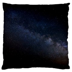 Cosmos Dark Hd Wallpaper Milky Way Large Cushion Case (two Sides) by BangZart