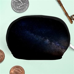 Cosmos Dark Hd Wallpaper Milky Way Accessory Pouches (medium)  by BangZart