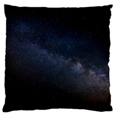 Cosmos Dark Hd Wallpaper Milky Way Large Flano Cushion Case (two Sides) by BangZart