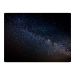 Cosmos Dark Hd Wallpaper Milky Way Double Sided Flano Blanket (mini)  by BangZart