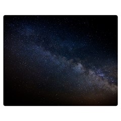 Cosmos Dark Hd Wallpaper Milky Way Double Sided Flano Blanket (medium)  by BangZart