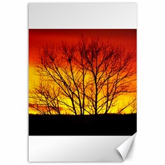 Sunset Abendstimmung Canvas 12  X 18   by BangZart