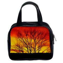 Sunset Abendstimmung Classic Handbags (2 Sides) by BangZart