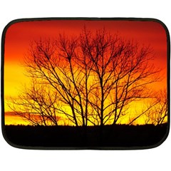 Sunset Abendstimmung Fleece Blanket (mini) by BangZart