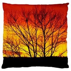 Sunset Abendstimmung Large Cushion Case (two Sides) by BangZart