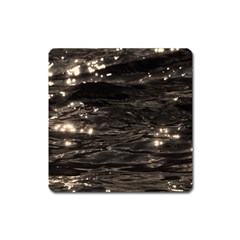 Lake Water Wave Mirroring Texture Square Magnet by BangZart