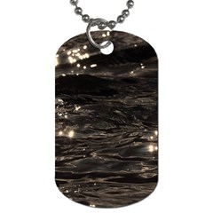 Lake Water Wave Mirroring Texture Dog Tag (two Sides)