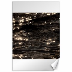 Lake Water Wave Mirroring Texture Canvas 12  X 18   by BangZart