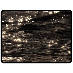 Lake Water Wave Mirroring Texture Fleece Blanket (large)  by BangZart