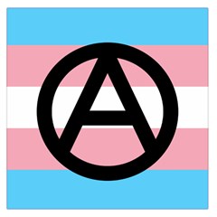 Anarchist Pride Large Satin Scarf (square) by TransPrints