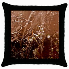 Ice Iced Structure Frozen Frost Throw Pillow Case (black) by BangZart