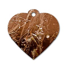 Ice Iced Structure Frozen Frost Dog Tag Heart (one Side) by BangZart