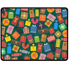 Presents Gifts Background Colorful Double Sided Fleece Blanket (medium)  by BangZart