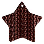 Chain Rusty Links Iron Metal Rust Star Ornament (Two Sides) Back