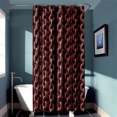 Chain Rusty Links Iron Metal Rust Shower Curtain 36  X 72  (stall)  by BangZart