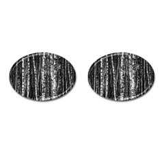 Birch Forest Trees Wood Natural Cufflinks (oval) by BangZart