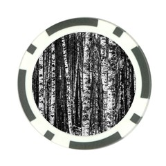 Birch Forest Trees Wood Natural Poker Chip Card Guard by BangZart