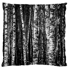 Birch Forest Trees Wood Natural Large Cushion Case (one Side) by BangZart