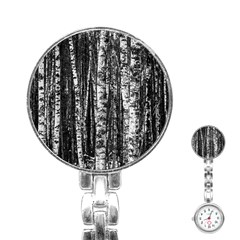 Birch Forest Trees Wood Natural Stainless Steel Nurses Watch