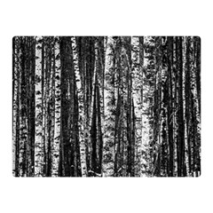 Birch Forest Trees Wood Natural Double Sided Flano Blanket (mini)  by BangZart