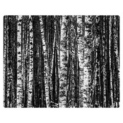 Birch Forest Trees Wood Natural Double Sided Flano Blanket (medium)  by BangZart