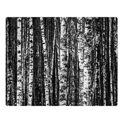 Birch Forest Trees Wood Natural Double Sided Flano Blanket (large)  by BangZart