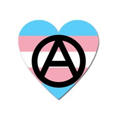 Anarchist Pride Heart Magnet by TransPrints