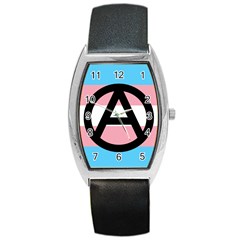 Anarchist Pride Barrel Style Metal Watch by TransPrints