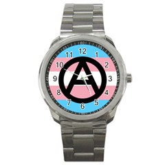 Anarchist Pride Sport Metal Watch by TransPrints