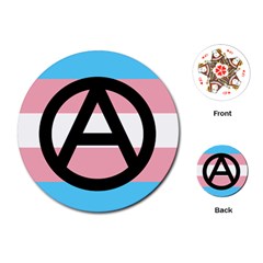 Anarchist Pride Playing Cards (round)  by TransPrints