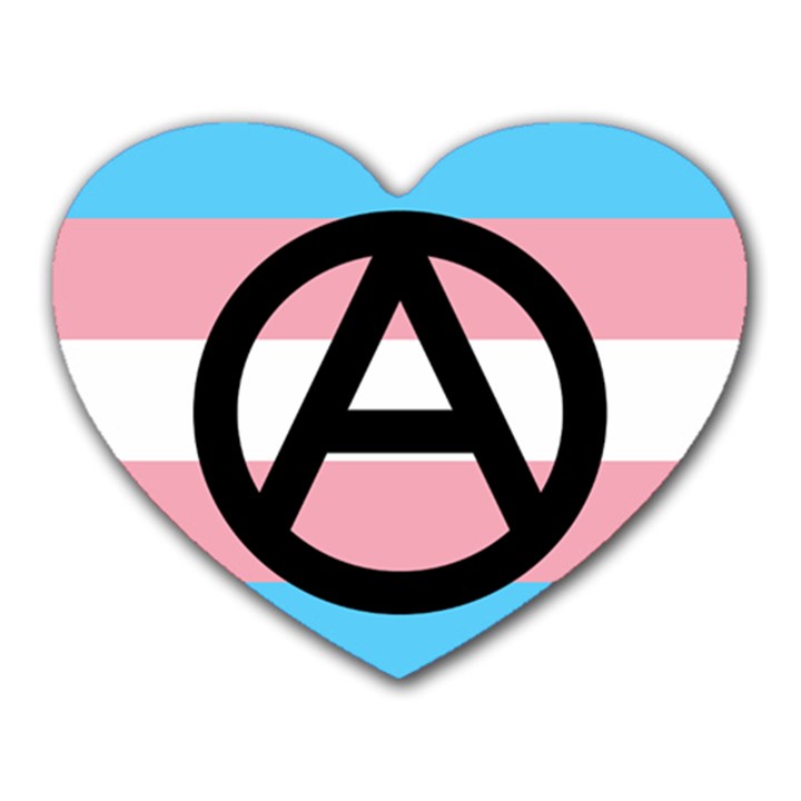 Anarchist Pride Heart Mousepads