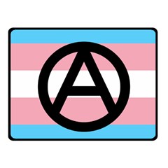 Anarchist Pride Fleece Blanket (small) by TransPrints