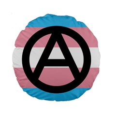 Anarchist Pride Standard 15  Premium Round Cushions by TransPrints