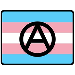 Anarchist Pride Double Sided Fleece Blanket (large)  by TransPrints