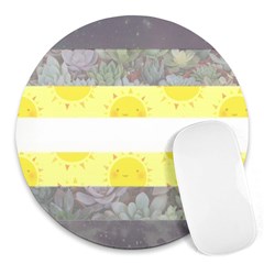 Nonbinary Flag Round Mousepads by AnarchistTransPride