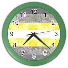 Nonbinary Flag Color Wall Clocks by AnarchistTransPride