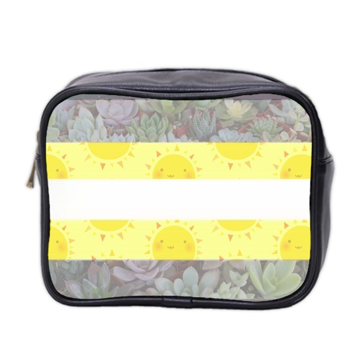 Nonbinary flag Mini Toiletries Bag 2-Side