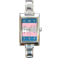 Pride Flag Rectangle Italian Charm Watch by TransPrints